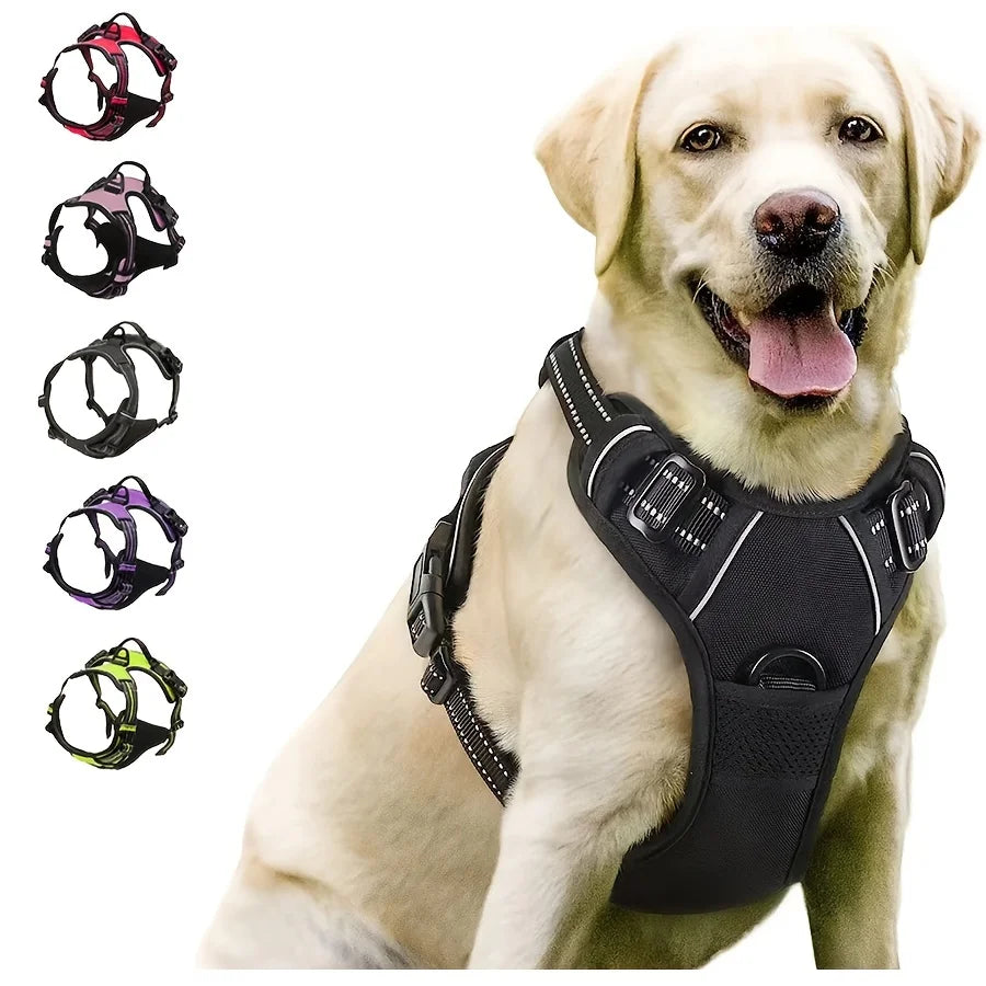 Tactical No-Pull Dog Harness & Heavy-Duty Leash Combo