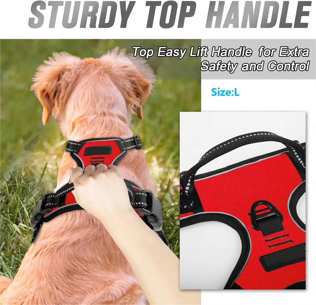Tactical No-Pull Dog Harness & Heavy-Duty Leash Combo